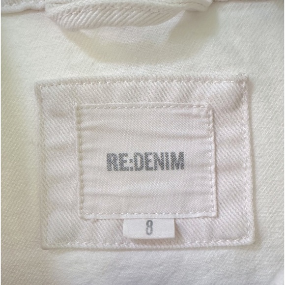 RE-Denim “VERY UNIQUE Creation” 8 Women’s distressed pale pink denim jacket BOHO - Picture 2 of 11